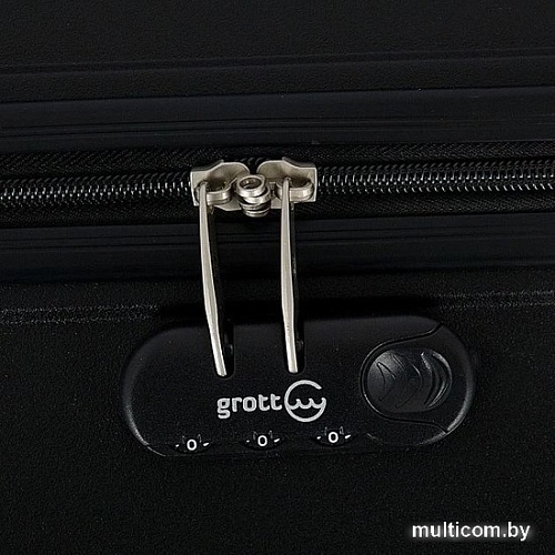Чемодан-спиннер Grott 197-PP1906/3-20 (черный)