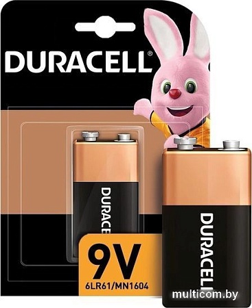 Батарейка DURACELL Basic 6LR61 1 шт