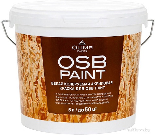 Olimp Акриловая для OSB-плит 5 л (белый матовый)
