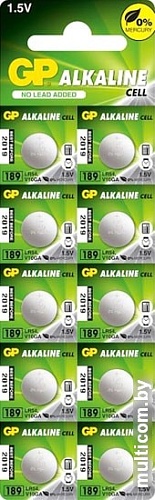 Батарейки GP Alkaline 189 10 шт.