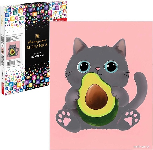 Алмазная мозаика Феникс+ Кот и авокадо 70835