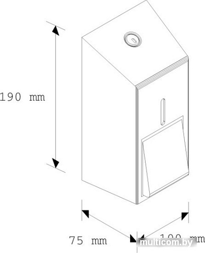Дозатор для жидкого мыла Merida Stella Mini DSM102 (матовый)