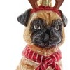 Елочная игрушка Kurt S. Adler Мопс с рожками NB1261PU