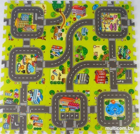 Коврик-пазл Ausini Город VT19-11211