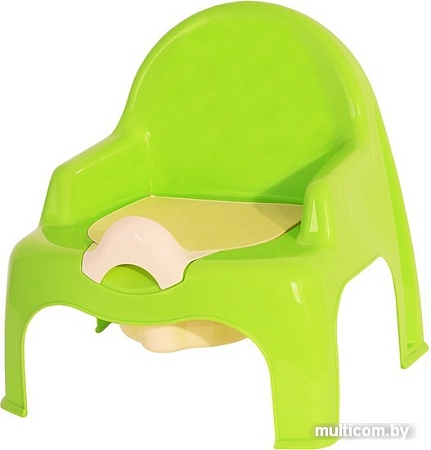 Детский горшок Эльфпласт EP023 (салатовый/кремовый)