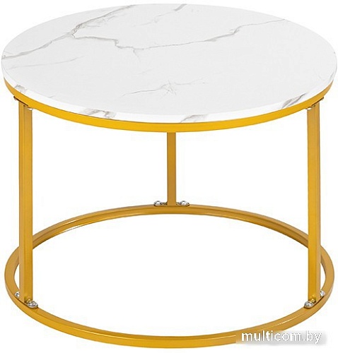 Журнальный столик El Casa 240322 (белый мрамор)