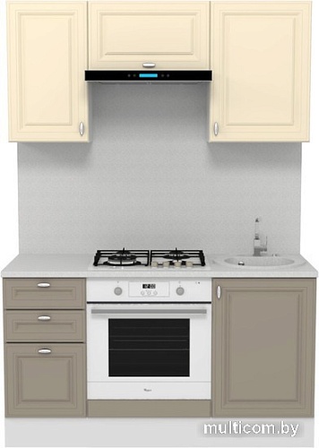 Шкаф напольный Горизонт Ева 50 (мокко софт)