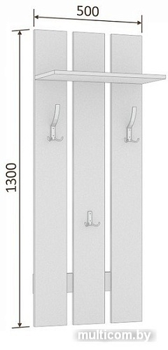 Вешалка для одежды Кортекс-мебель Лара ВП1 (венге)