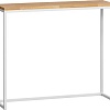 Консольный стол LoftyHome Саутфилд консольный (дуб натуральный/белый)
