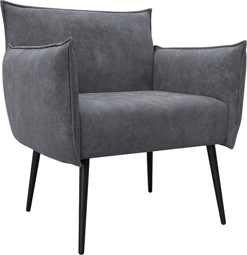 Интерьерное кресло Лига диванов Лига-083 132323 (велюр Brut 16 темно-серый)