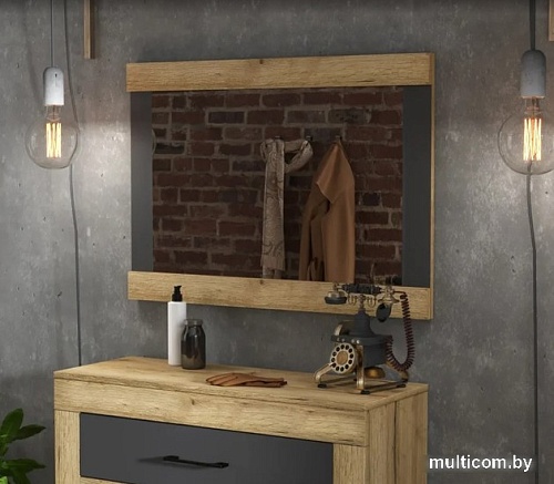 Зеркало Интерлиния Loft LT-З (дуб золотой/антрацит)