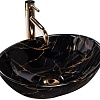 Умывальник Rea Sofia (черный мрамор глянцевый)