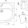 Умывальник Универсал Элегия 45