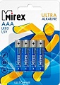 Батарейки Mirex Ultra Alkaline AAA 4 шт LR03-E4