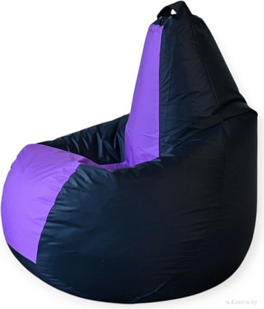 Кресло-мешок Mio Tesoro Груша Kombo XXL GF-130x85-CHL (черный/лаванда)