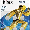 Элементы питания Mirex LR43 (AG12) Mirex блистер 6 шт. 23702-LR43-E6