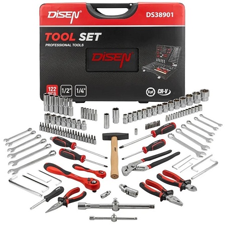 Универсальный набор инструментов Disen DS38901 (122 предмета)
