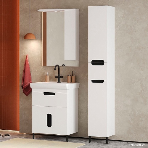 Belux Тумба под умывальник Мадейра Н 65-01 (1, белый глянцевый)