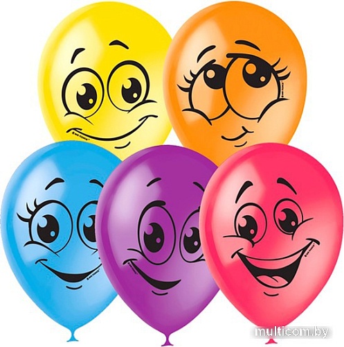 Набор воздушных шаров ПатиБум Улыбки 4690296041175 (50 шт)