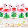 Набор свечей для торта Miland Розовые фламинго С-3000 (5 шт)