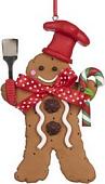 Елочная игрушка Goodwill Xmas 2024 Пряничный человечек с леденцом KL 60407_1
