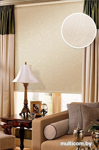 Рулонные шторы Эскар Арабеска 68x160 (молочный)
