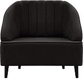 Интерьерное кресло Brioli Донато (велюр, B17 темно-серый/темные ножки)