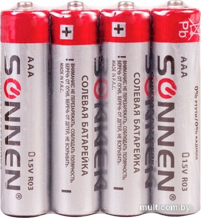 Батарейка Sonnen R03/24А 451098 (4 шт)