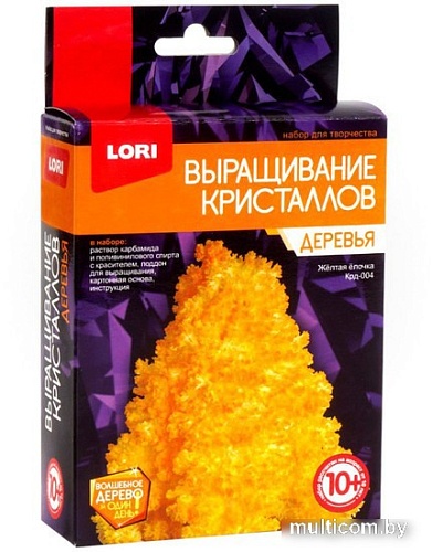 Набор для опытов Lori Деревья. Желтая елочка Крд-004