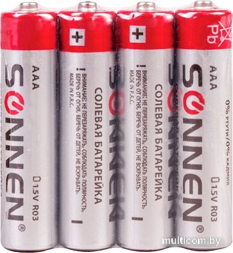 Батарейка Sonnen R03/24А 451098 (4 шт)