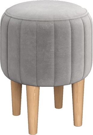 Пуфик Mio Tesoro Амма круглый (светло-серый №52)