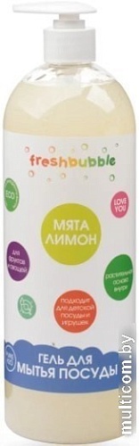 Средство для мытья посуды Freshbubble Мята и лимон 1 л