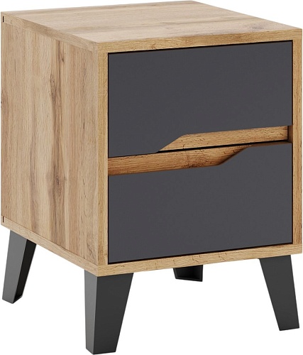 Тумба ЭлиГард Eyva 2S (дуб вотан/графит)