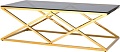 Журнальный столик Stool Group Инсигния 120x60 ECT-026-TG-SK (стекло smoke/сталь золото)