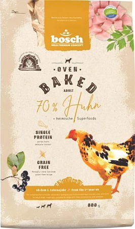 Сухой корм для собак Bosch HPC Oven Baked 70% Chicken 800 г