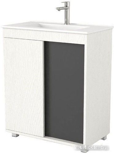 Дабер Тумба под умывальник 013 WeltWasser Deilbach 7517-70 Т13.7W.0.20 (белый древесный/серый)