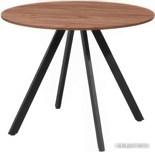 Кухонный стол Millwood Олесунн D1000 (18 мм, дуб табачный Craft/металл черный)