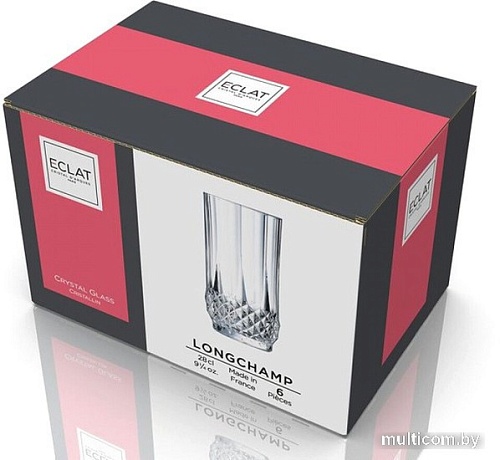 Набор стаканов для воды и напитков Eclat Longchamp L7554
