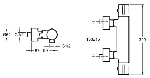 Двухрычажный смеситель Jacob Delafon Toobi E8991-CP