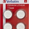 Батарейки Verbatim CR2430 Verbatim литиевая блистер 4 шт. 49534