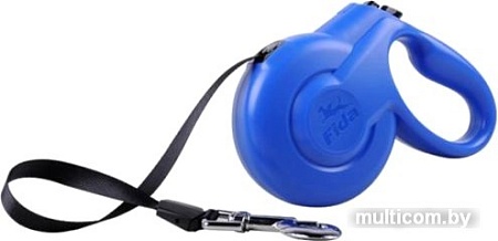 Поводок-рулетка Fida Styleash лента 3 м XS 202545 (синий)