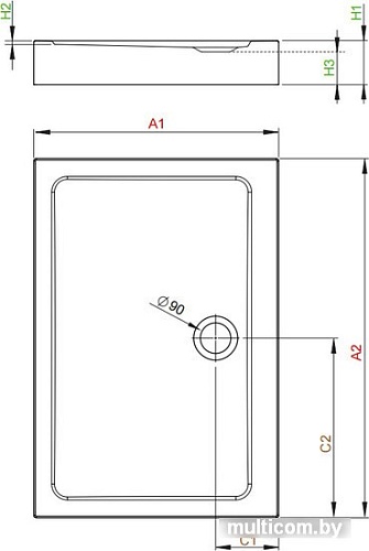 Душевой поддон Radaway Doros D Compact 120x80 [SDRD1280-05]