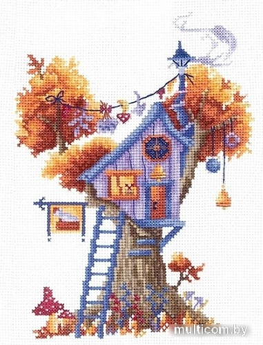 Набор для вышивания Сделай своими руками Домики на дереве. Загадочный Д-20С