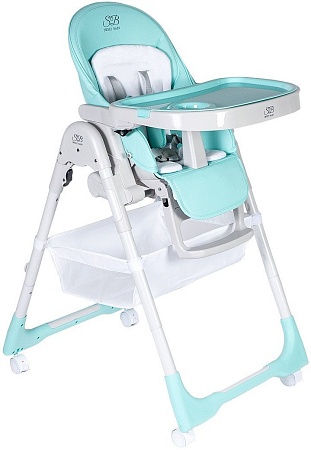Высокий стульчик Sweet Baby City (блестящий/синий)