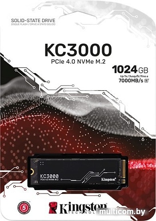 SSD Kingston KC3000 1TB SKC3000S/1024G