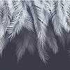 Фотообои Citydecor Пальмовые листья с оттенком (голубой-синий) 500x270