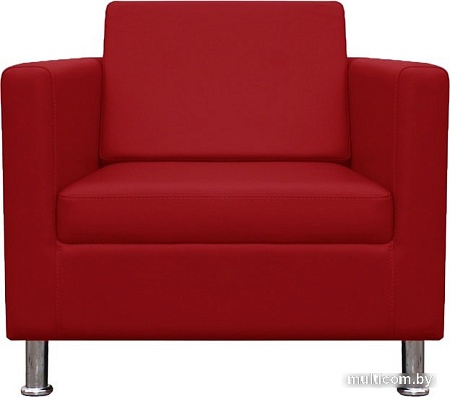 Интерьерное кресло Brioli Дилли (экокожа, L19 красный)