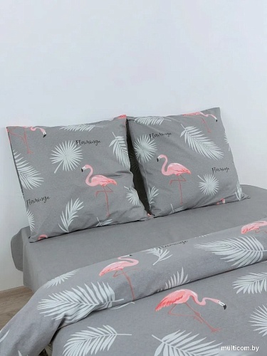 Постельное белье Блакiт Фламинго 2сп 70х70 545305/457972