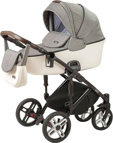 Универсальная коляска Nuovita Carro Sport (2 в 1, серый/белый)