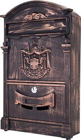 Почтовый ящик Аллюр №4010В (старая медь)